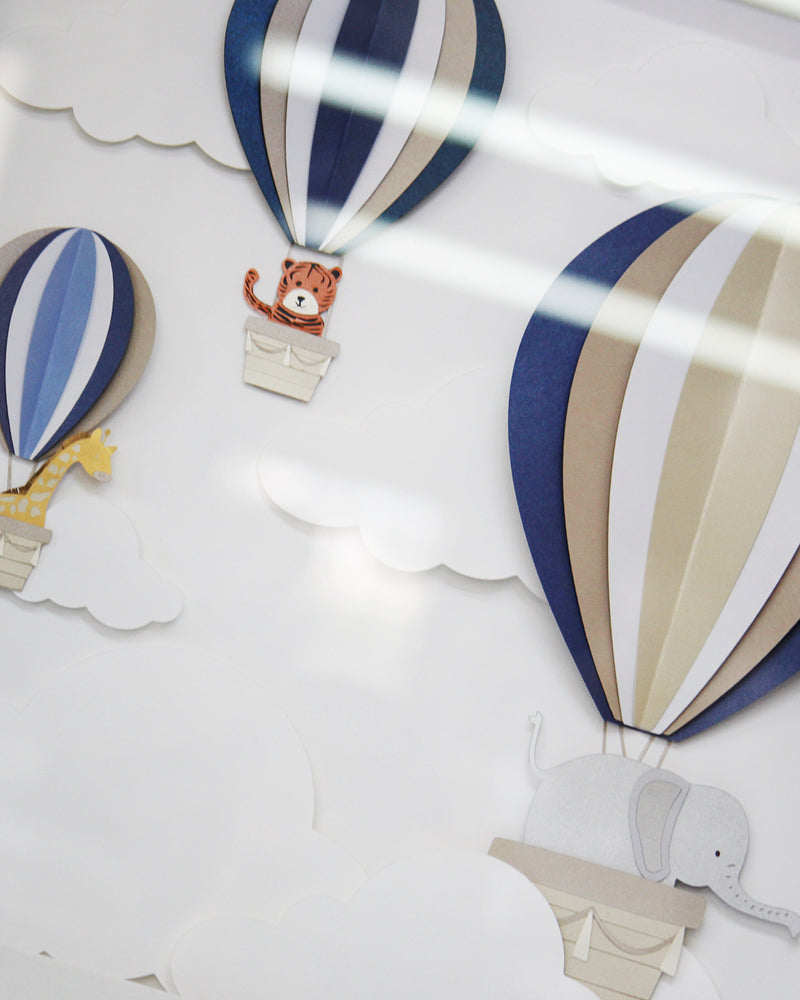 Animales en globo aerostático